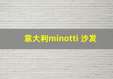 意大利minotti 沙发